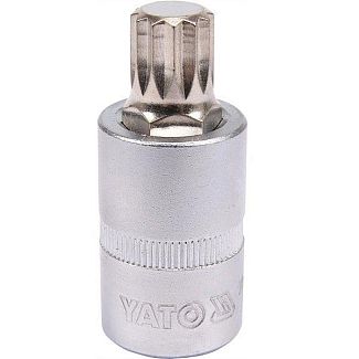 Головка торцевая с насадкой SPLINE 14 мм 1/2" 55 мм YATO