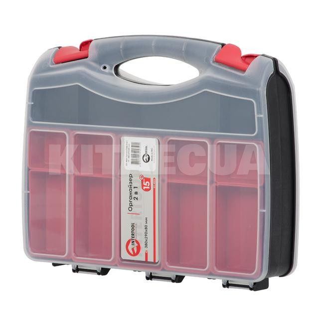 Органайзер двосторонній, на 30 осередків 15", 380х290х80мм Intertool (BX-4005) - 2