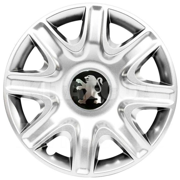 Колпаки R15 Peugeot 207 серые 4 шт SKS (332 / 15"-----)