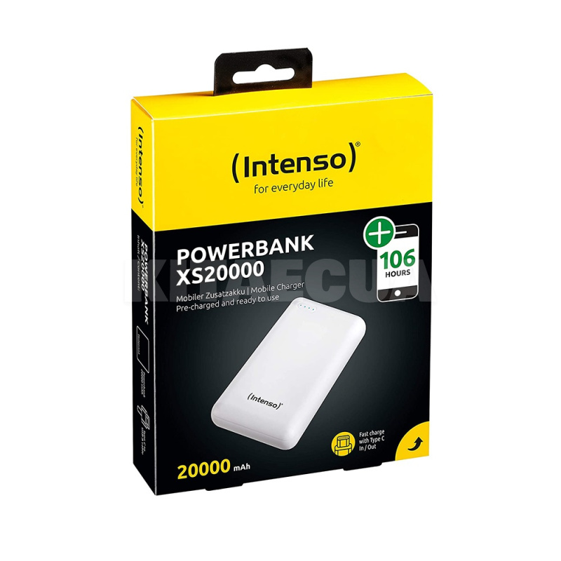 Повербанк XS20000 20000mAh білий Intenso (PB930951) - 2