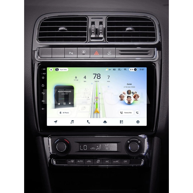 Штатная магнитола CC4L 6+64 Gb 9" Volkswagen POLO 5 (F1) 2008-2020 Teyes (71314) - 2