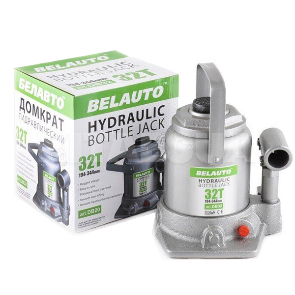 Домкрат гідравлічний пляшковий до 32т (194мм-344мм) BELAUTO (DB32)