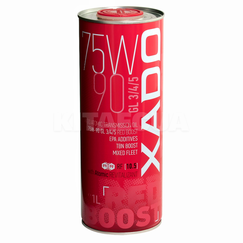 Олія трансмісійна Atomic Oil GL 3/4/5 RED BOOST 1л 75W-90 синтетичне XADO (XA 26118) - 2