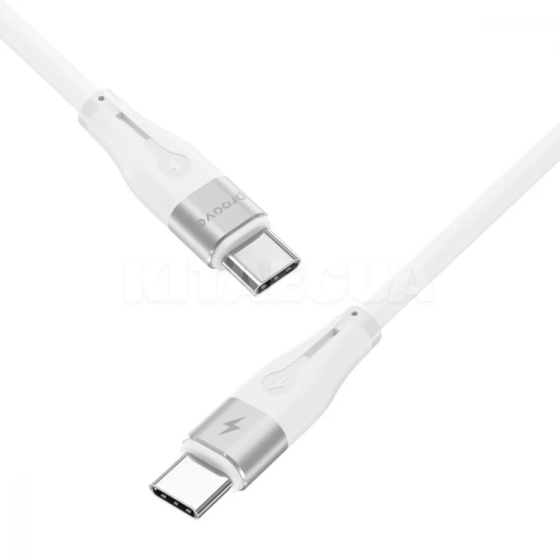Кабель Type-C Type-C 60W 1м Soft Silicone белый PROOVE (492070003) - 3