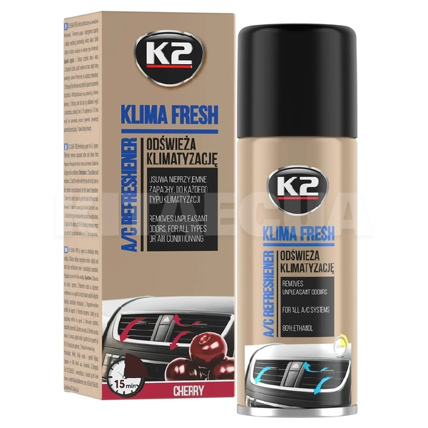 Очищувач кондиціонера 150мл KLIMA FRESH - Вишня K2 (K222CH)