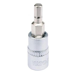 Головка торцевая с насадкой 4 мм 1/4“ 37 мм YATO