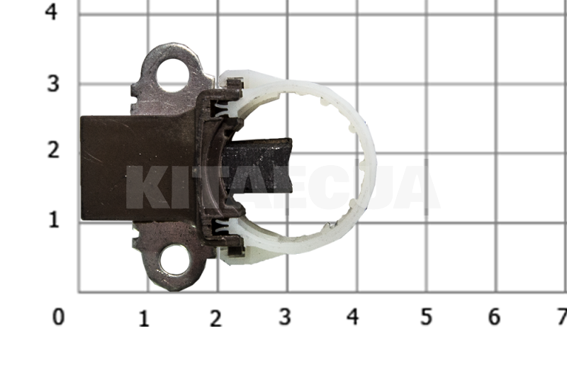 Щеткодержатель генератора в сборе на Geely CK (E090100005-S) - 4