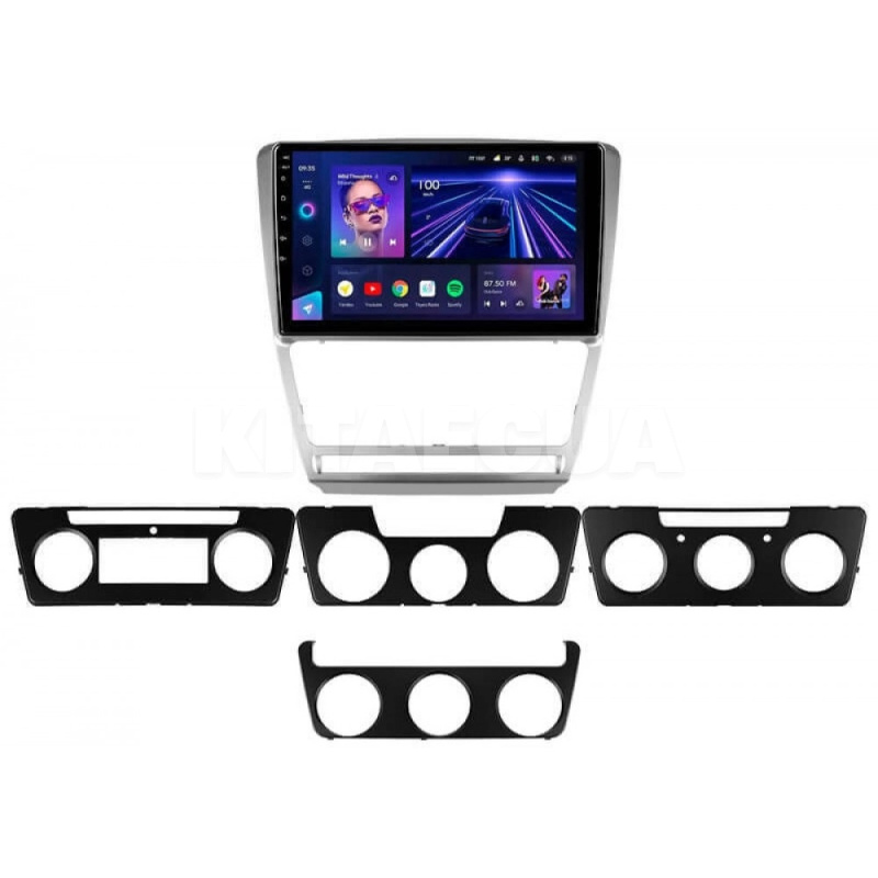 Штатная магнитола CC3L 4+64 Gb 10" Skoda Octavia 2 A5 2008-2013 silver Teyes (52333)