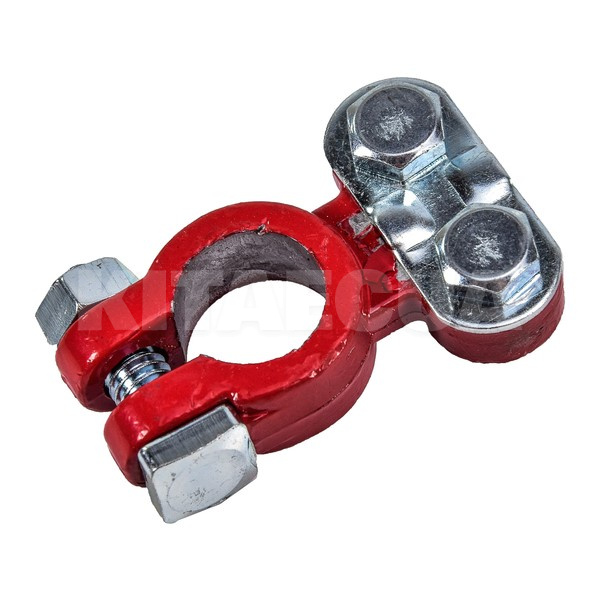 Клема акумуляторна (+) свинцева з притискною планкою Дорожня карта (DK-TL112P)