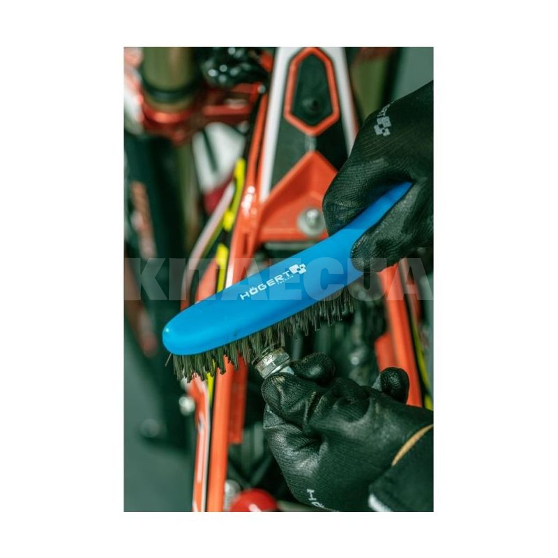 Щетка проволочная четырехрядная проволока стальная HOGERT (HT3B621) - 3