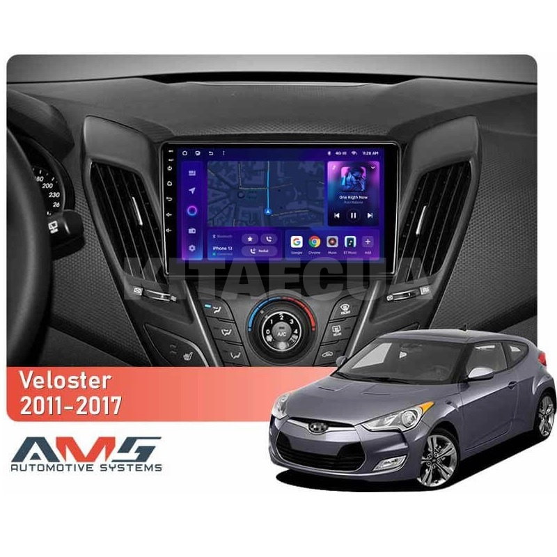 Штатная магнитола MOSS M3 4+32 ГБ 9" Hyundai Veloster FS 2011-2017 (B) AMS (50027) - 4