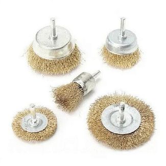 Набір гофрованих щіток латунований дріт 0.33 мм 5 шт TOLSEN