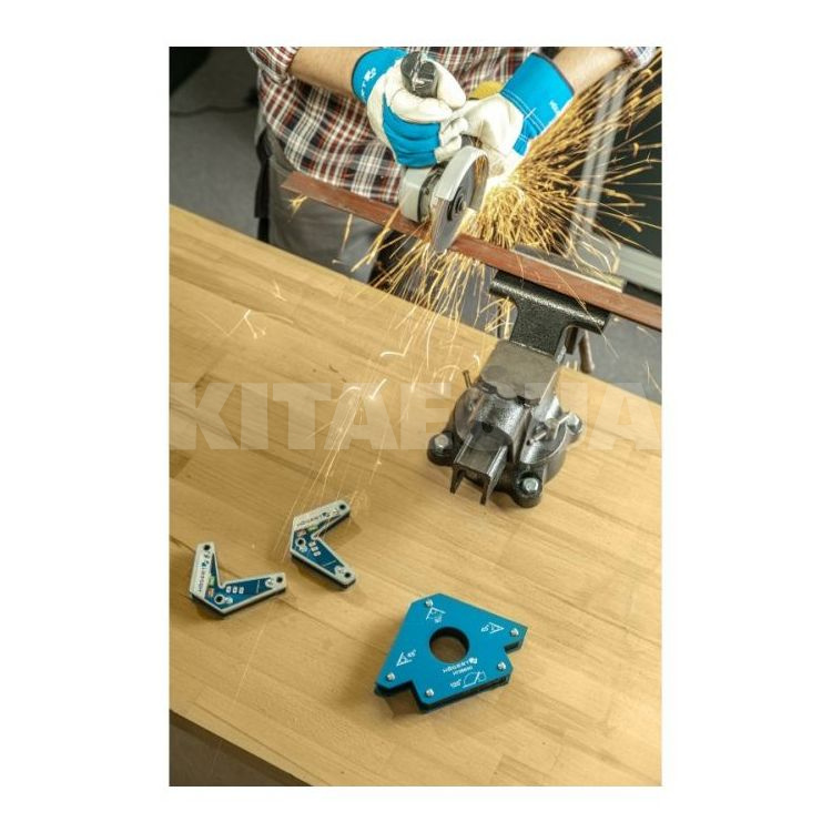 Кутник магнітний для зварювальних робіт 190х122х27мм HOGERT (HT3B650) - 2