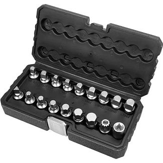 Набор головок торцевых для маслосливных пробок 18 предметов YATO