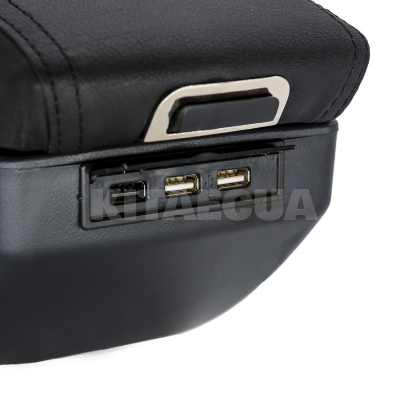 Подлокотник универсальный с USB и подсветкой черный ELEGANT (109386) - 3