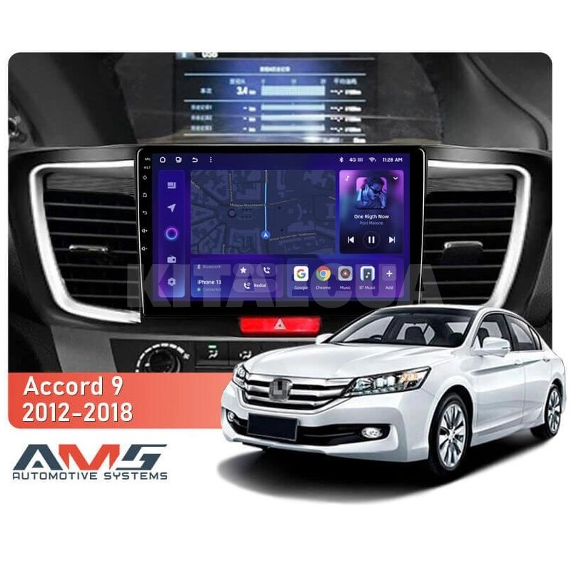 Штатна магнітола MOSS M3 4+32 ГБ 10" Honda Accord 9 CR 2012-2018 (L1) AMS (50805) - 6