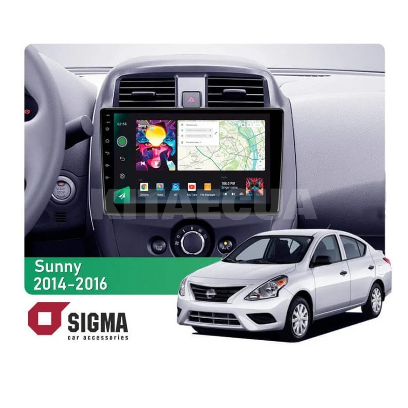 Штатна магнітола PRO 10464 4+64 Gb 10 Nissan Sunny 2014-2016 SIGMA4car (40129)