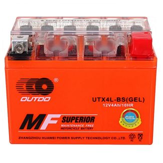 Мото аккумулятор 4Ач 115А "+" справа Outdo