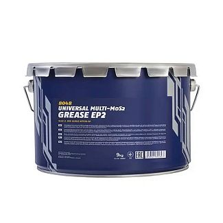 Смазка литиевая универсальная 9кг ep-2 universal multi-mos2 grease Mannol