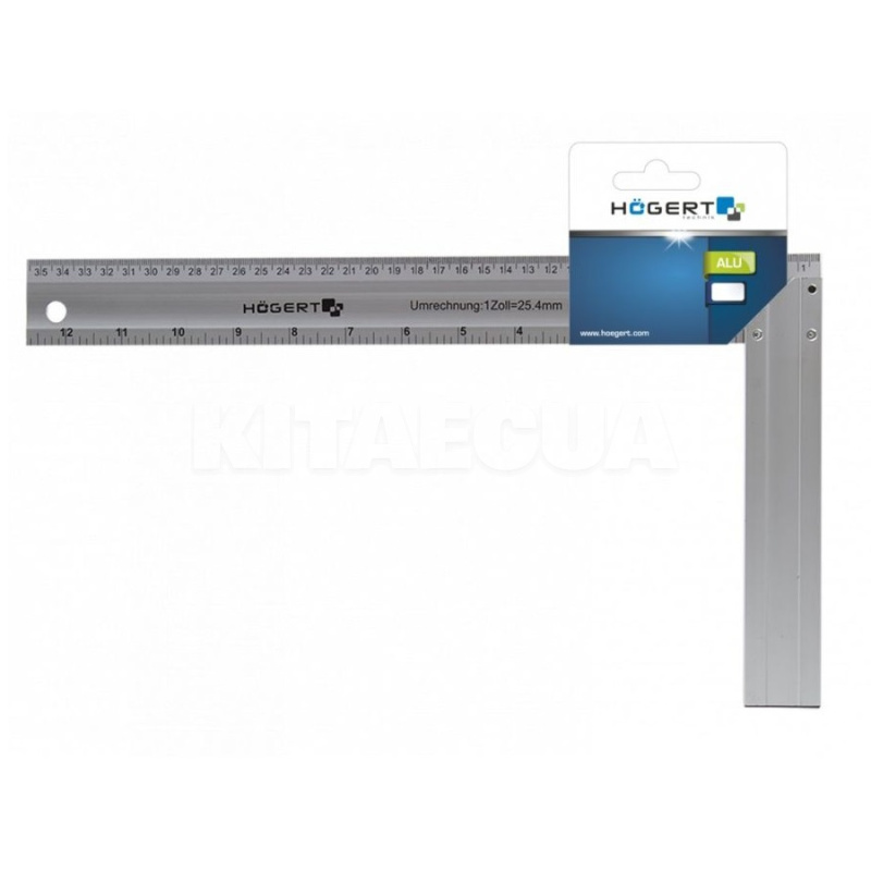 Кутник столярний 450х190 мм алюмінієвий HOGERT (HT4M206) - 2