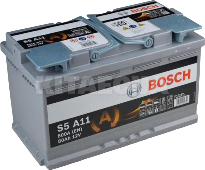 Аккумулятор автомобильный 80Ач 800А "+" справа Bosch (0092S5A110)