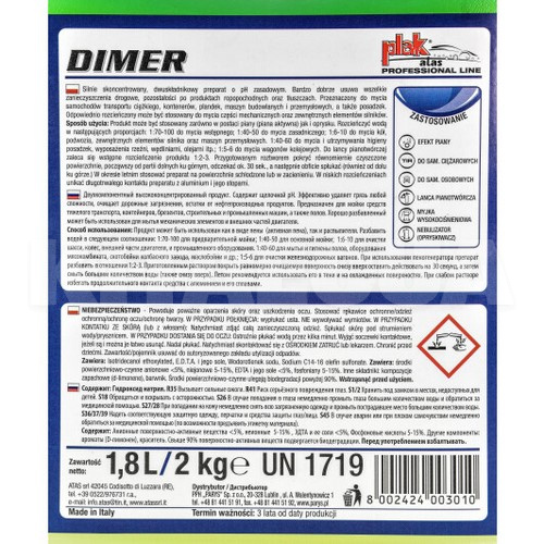 Активная пена Dimer 2кг концентрат щелочная ATAS (Y0000000679) - 2