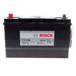 Аккумулятор автомобильный T3 036 110Ач 680А "+" слева BOSCH