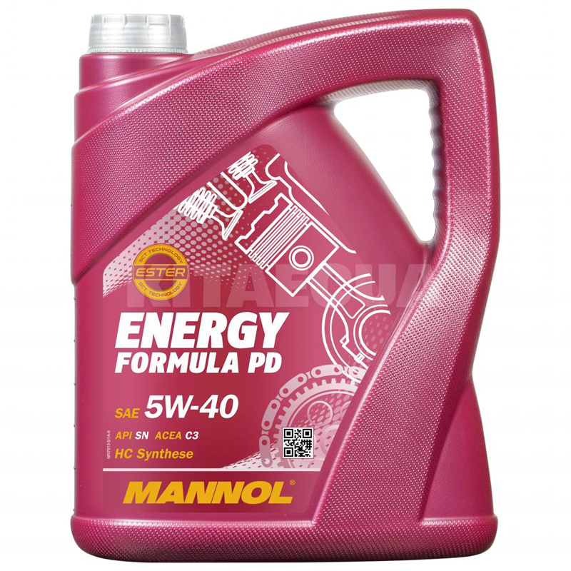 Масло моторне синтетичне 5л 5W-40 Energy Formula PD Mannol (MN7913-5)