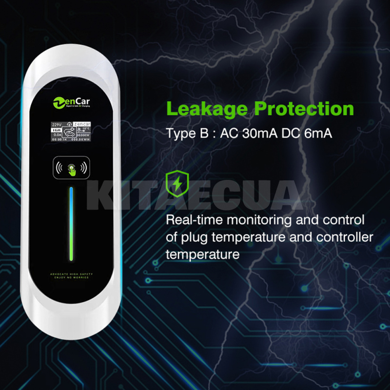 Зарядка для электромобиля GB/T AC 7.4 кВт 32A 1-фаза Model E ZENCAR (ME7GBT) - 5