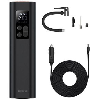 Компрессор автомобильный 30 л/мин 120 Вт 10 Атм Super Mini Inflator Pump BASEUS
