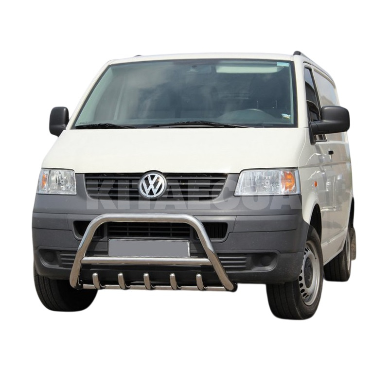 Кенгурятник WT003 Volkswagen T5 Transporter 2003-2010 50мм нержавеющая сталь CAN (dug648222) - 5