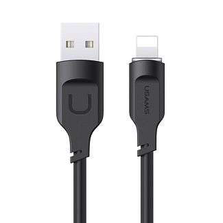 Кабель USB Lightning 2.4А 1.2м чорний USAMS