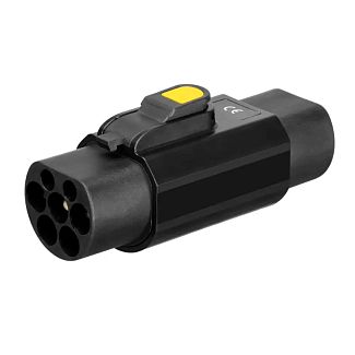 Переходник 7.4 кВт 32А 1-фаза Type 2 (станция) - GB/T AC (китайское авто) с фиксатором OLINK