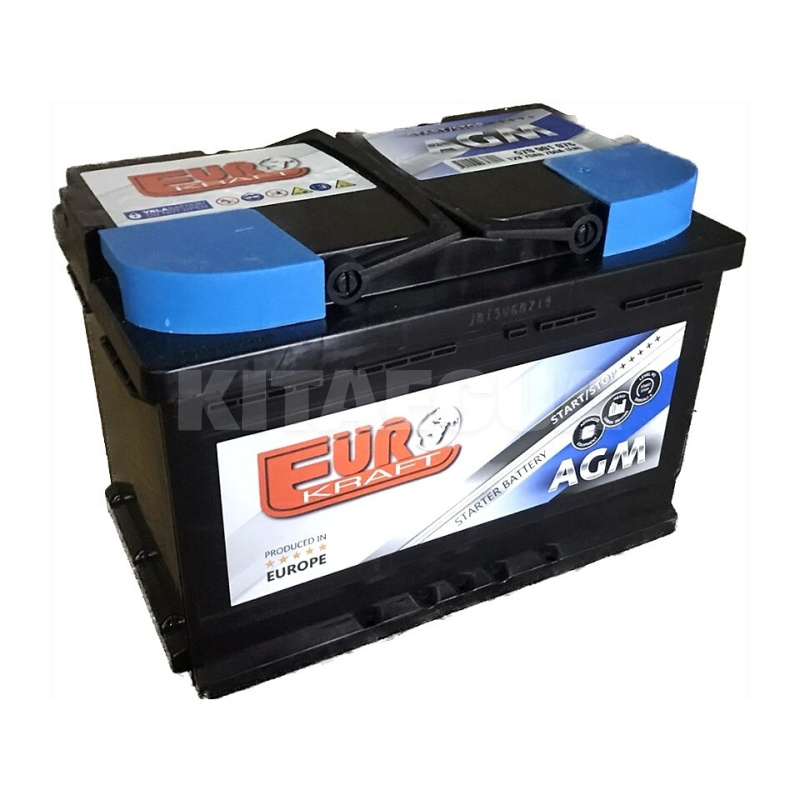 Аккумулятор автомобильный 70Ач 760А "+" справа EUROKRAFT (СТ-00146002)