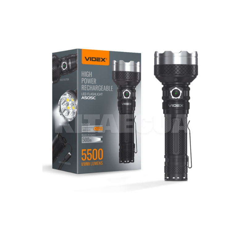 Портативний світлодіодний ліхтарик VIDEX (VLF-A505C)