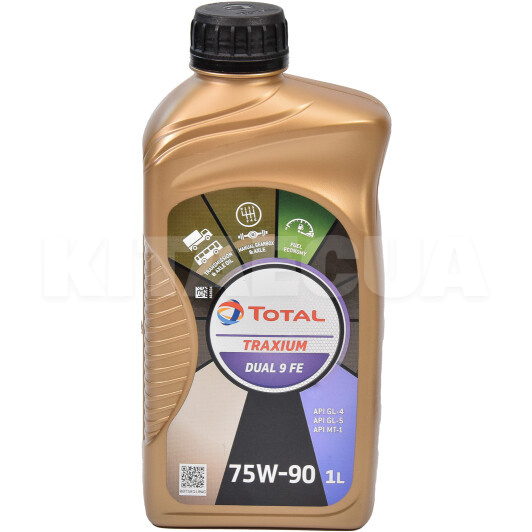 Масло трансмісійне синтетичне 1л 75W-90 Dual 9 FE TOTAL (214145)
