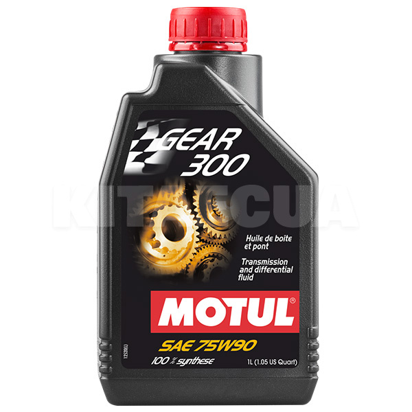 Масло трансмиссионное синтетическое 1л 75W-90 GL-4/GL-5 Gear 300 MOTUL (317101)