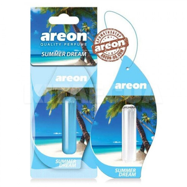 Ароматизатор Mon Liquid Summer Dream "летняя мечта" 5мл жидкий листик AREON (LR19-10949) - 2