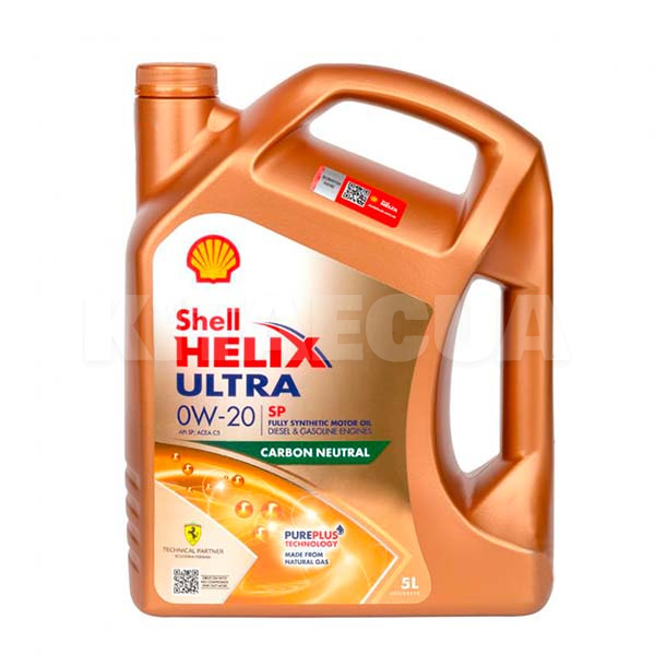 Масло моторное синтетическое 5л 0W-20 Helix Ultra SP SHELL (ТОВ-У512788)