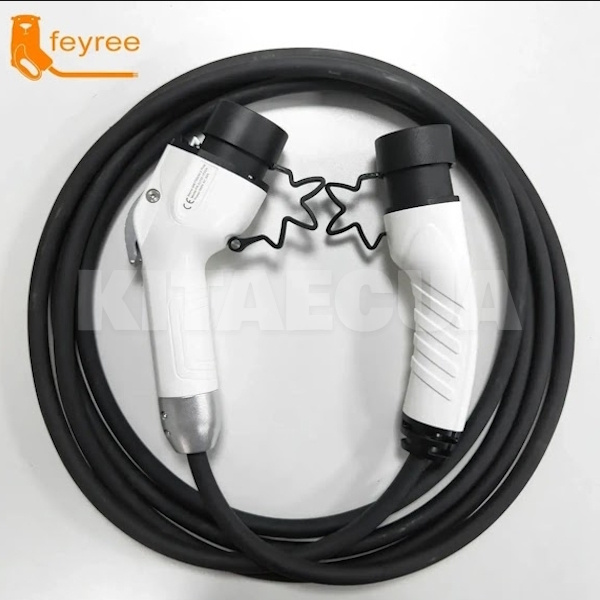 Зарядный кабель для электромобиля Feyree 7.4 кВт 32А 1-фаза 5м Type 2 (станция) - GB/T AC (авто) FEYREE (CL7-T2GBT) - 4