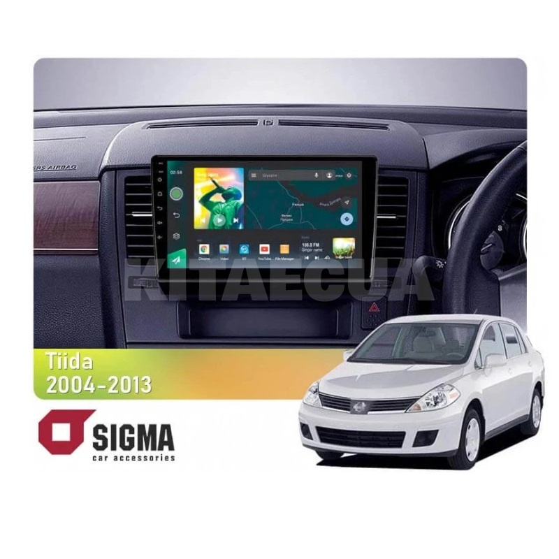 Штатна магнітола X9232 2+32 Gb 9" Nissan Tiida C11 2004-2013 (F1) SIGMA4car (33678)