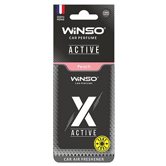 Ароматизатор X Active Peach "персик" сухой листик Winso