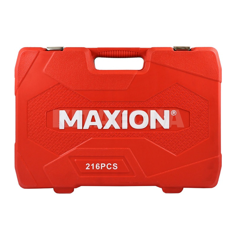 Набор инструментов 1/2" & 1/4" & 3/8” 216 предметов Cr-V MAXION (MXTL- PC216) - 3