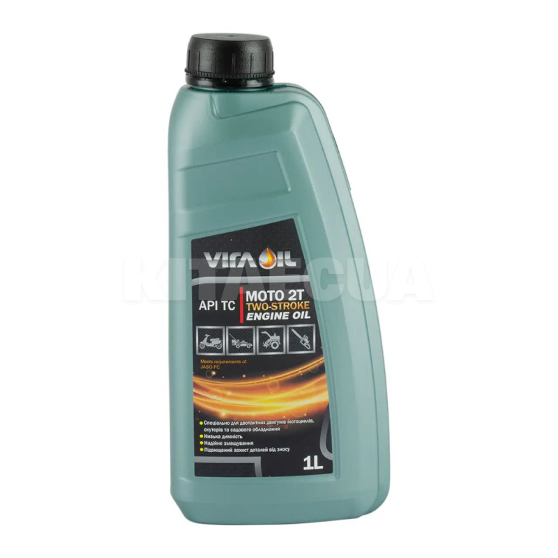 Масло моторное полусинтетическое 1л MOTO 2T (старая этикетка) VIRA (VI0270)