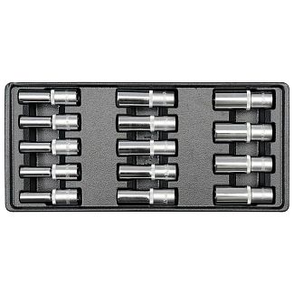 Набір торцевих головок 1/2" 14 предметів у ложементі YATO