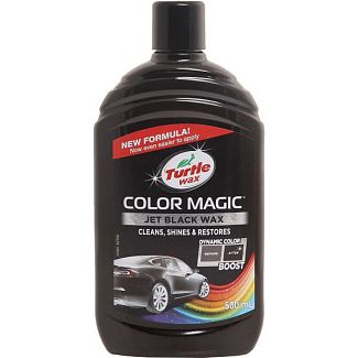 Цветной полироль с воском черный 500мл Color Magic New Formula Turtle Wax