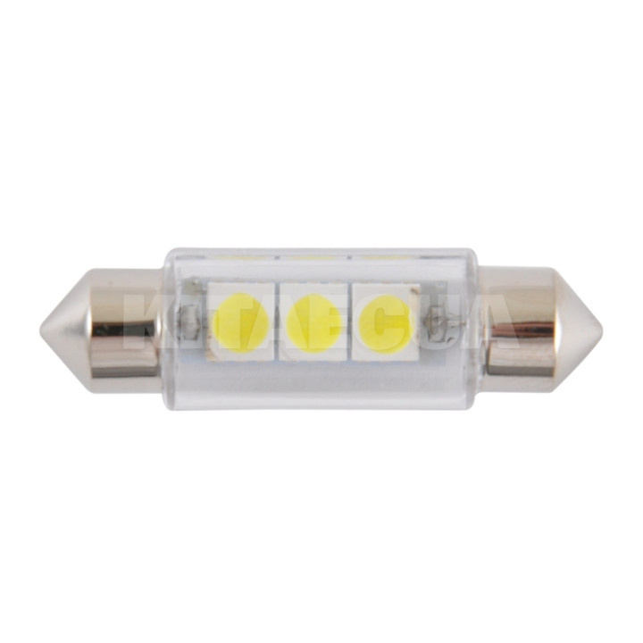 LED-лампа 12V SMD SV8.5 T11x39 3LEDS 5050 white Winso (127470)