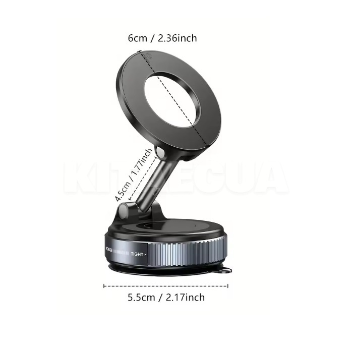 Держатель автомобильный на вакуумной присоске и вращением на 360° (K007VP) - 9