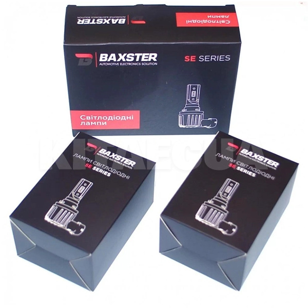 LED лампа для авто SE Plus H27 22W 6000K (комплект) BAXSTER (00-00020274) - 2