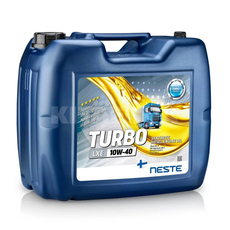 Масло моторне синтетичне 20л 10W-40 TurboLXE NESTE (186320)